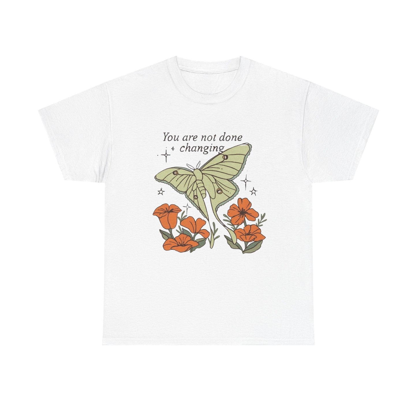 Beautiful Butterfly Graphic T Shirt Unisex Heavy Cotton Tee