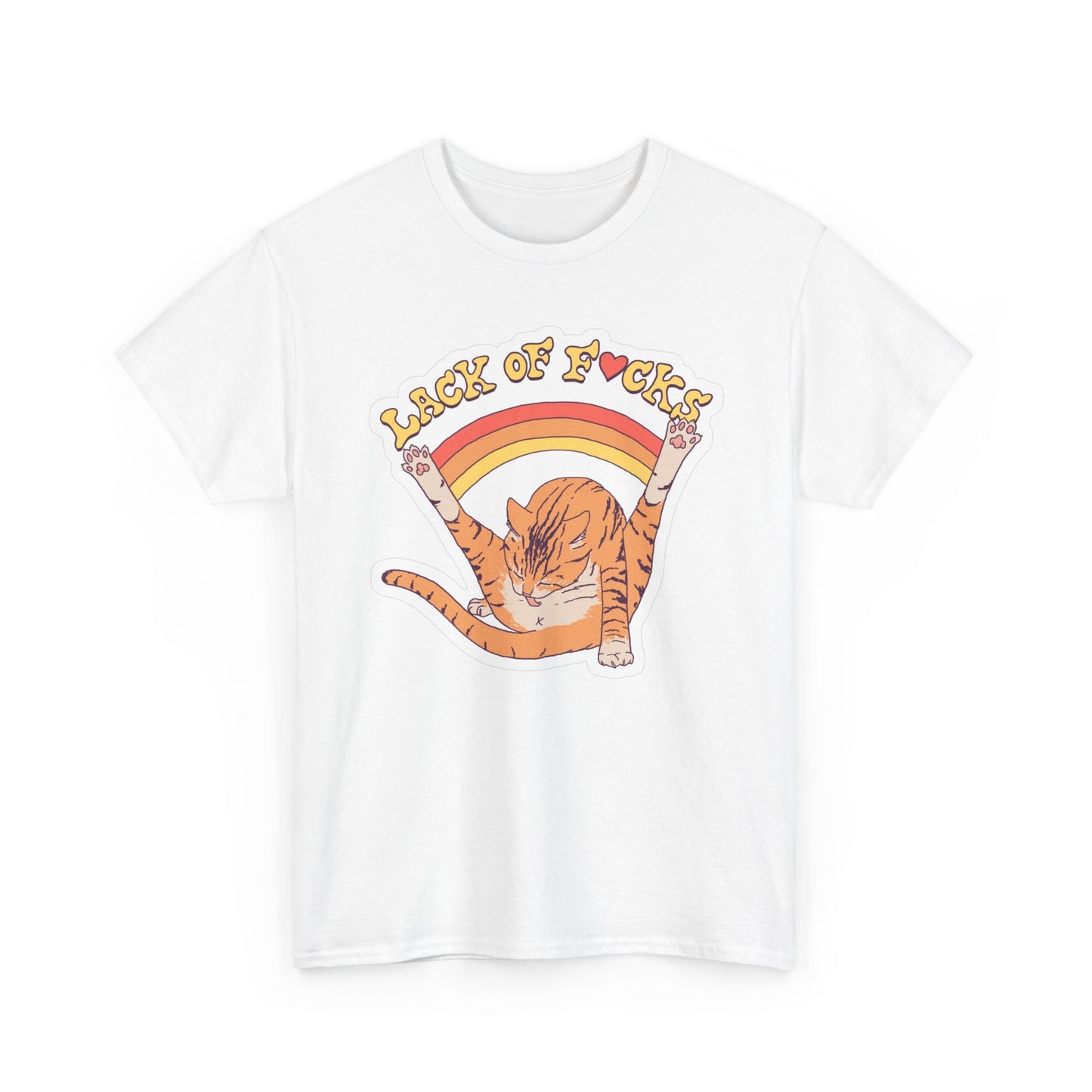 Lack Of Care Hilarious Cat Meme Joke Graphic T Shirt Unisex BRAND NEW Cotton Tee