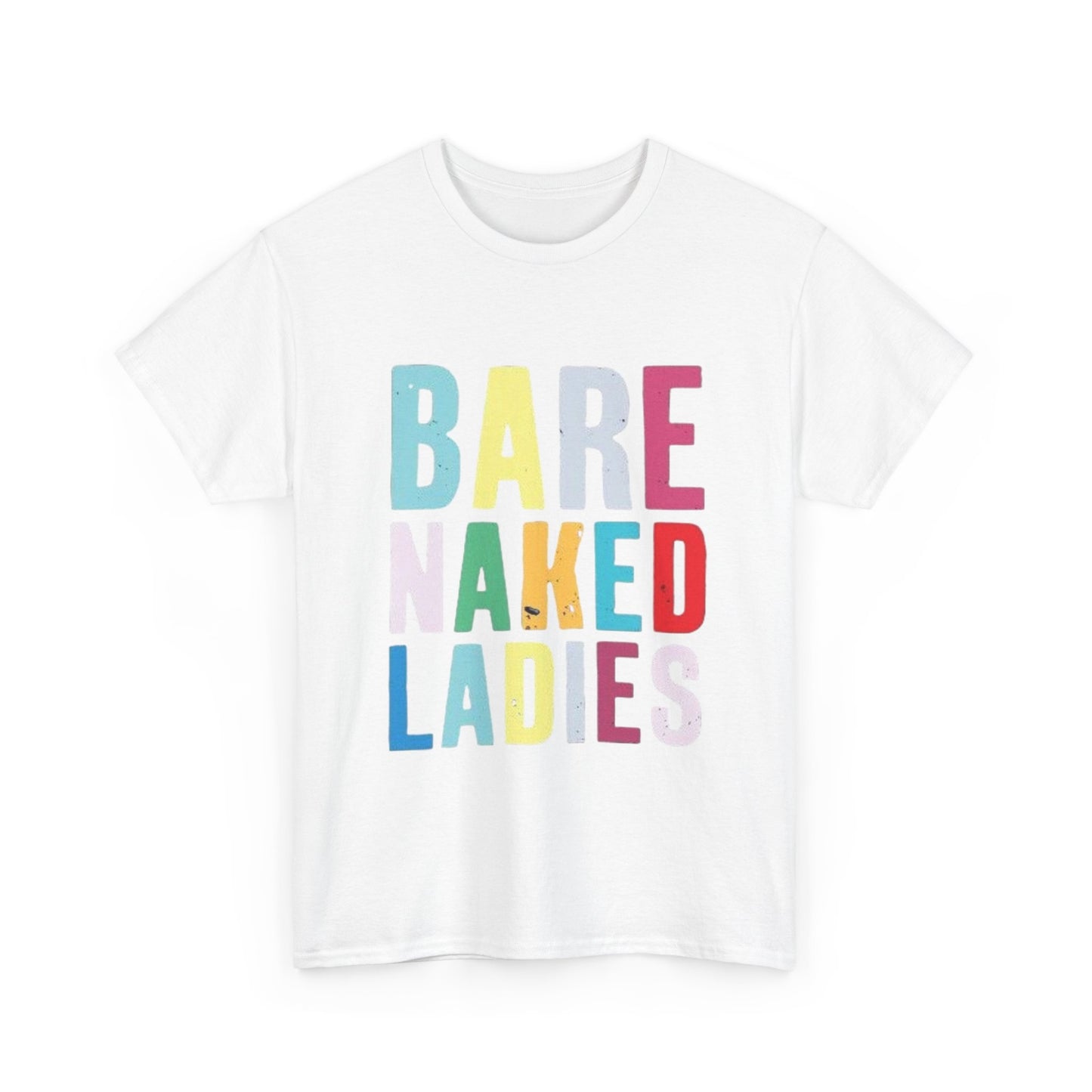 Bare Naked Ladies Tshirt Vintage Distressed Logo Merch Unisex Heavy Cotton Tee