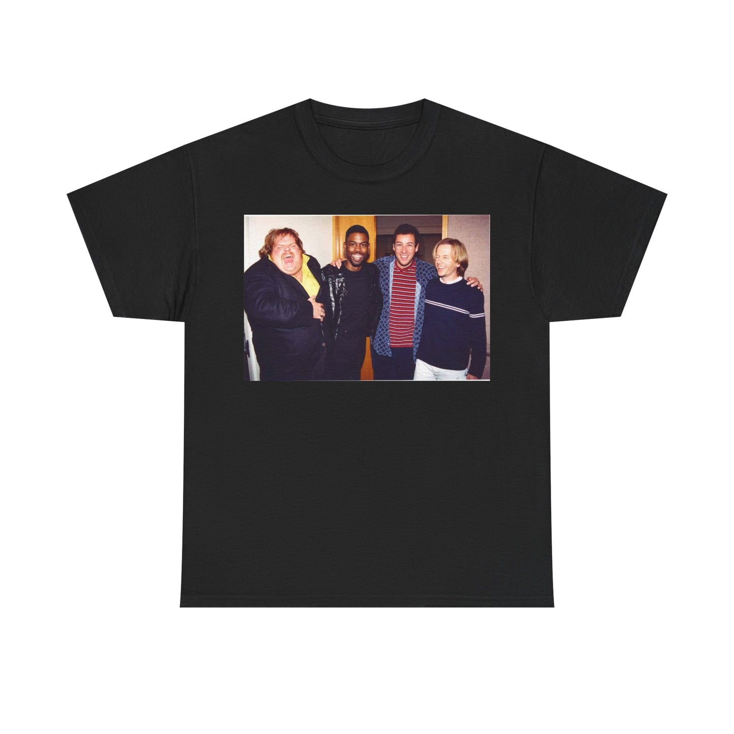 Chris Farley T-shirt Sandler spade rock SNL comedy Gillis Unisex Heavy Cotton