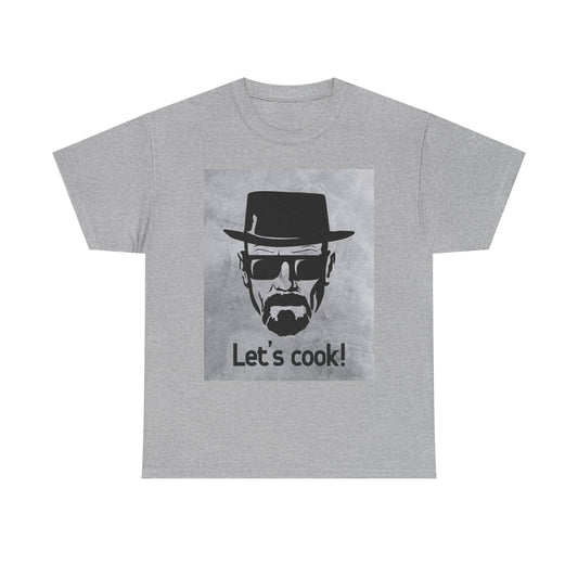 Lets Cook T Shirt BRAND NEW Apparel Unisex Heavy Cotton Tee