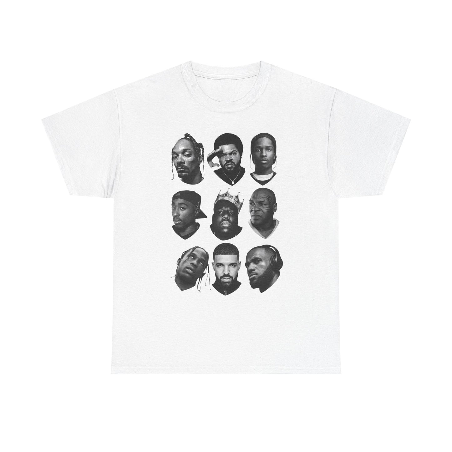 Hip Hop Legends Rap Vintage Graphic T Shirt NEW Unisex Heavy Cotton Tee