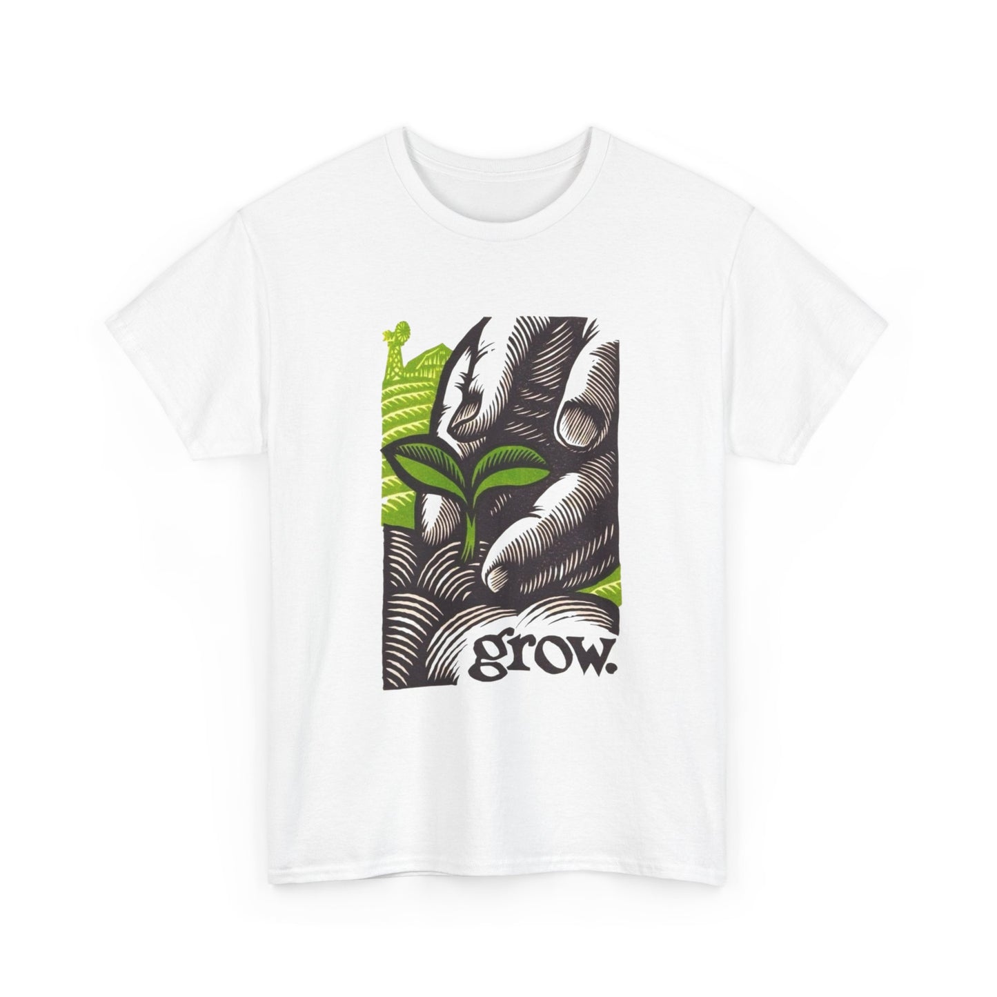 Green Thumb Farmers Grow T-Shirt NEW Gift Unisex Heavy Cotton Tee