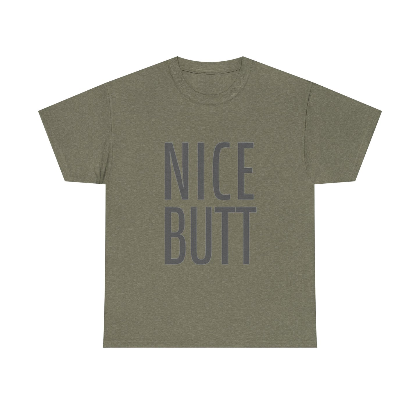 Nice Butt Graphic T Shirt Funny Gift Jokes Unisex Heavy Cotton Tee