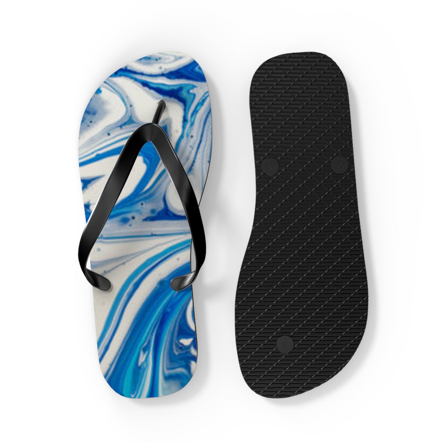 Blue And White Flip Flops, Sandals Slides, Summer Footwear, Brand New