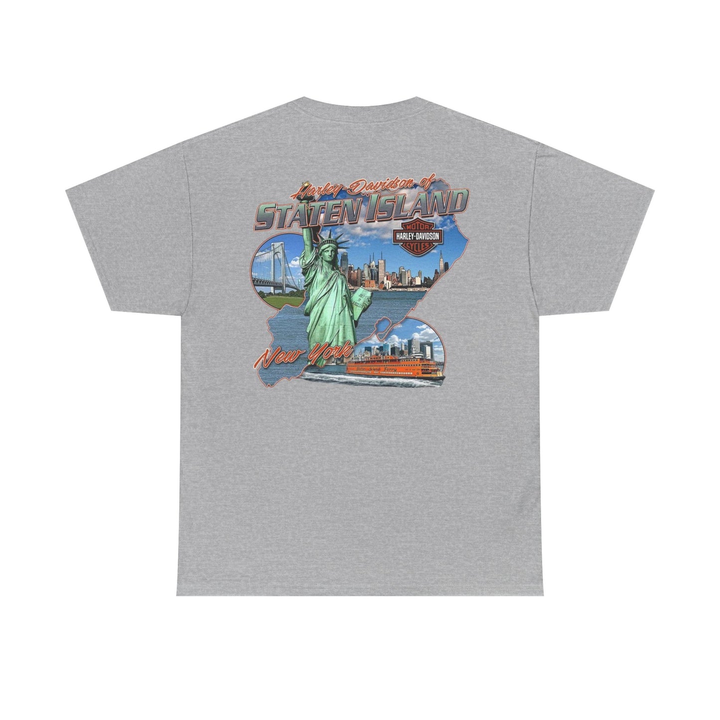 Harley Davidson New York Graphic T Shirt Vintage Unisex Heavy Cotton Tee
