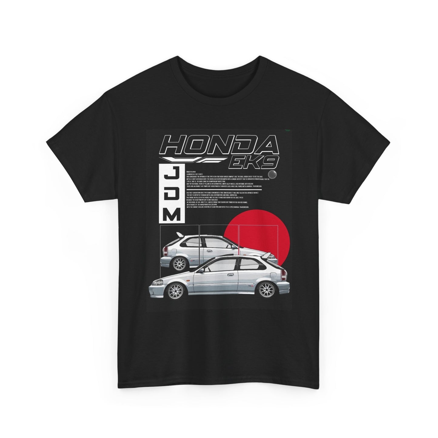 JDM Civic Tuner Japan Graphic T Shirt Unisex Heavy Cotton Tee Gift Vintage