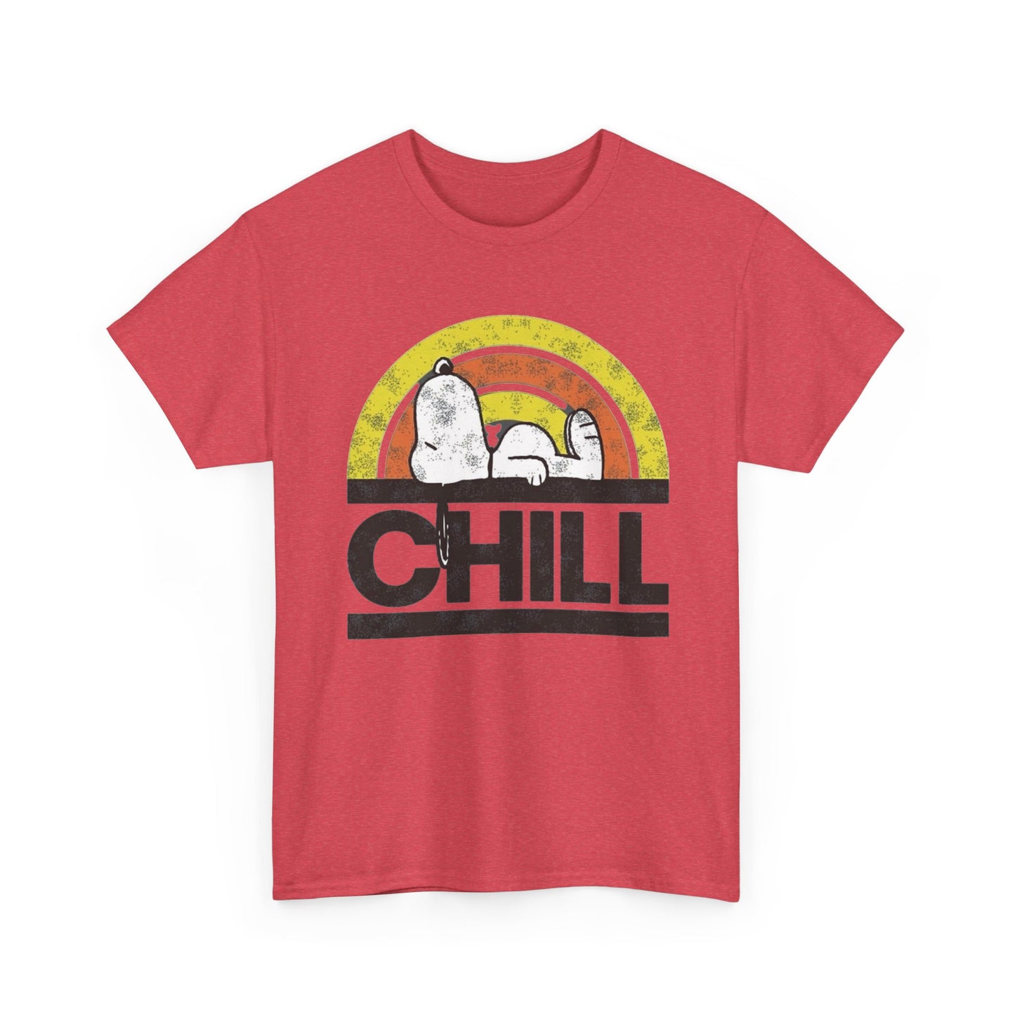 Chill Dog Graphic T Shirt NEW Vintage Unisex Heavy Cotton Tee
