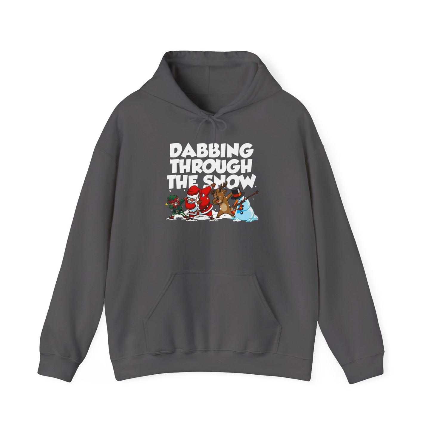 Dabbing Through The Snow Christmas Graphic Hoodie Heavy Blend™ Hooded Sweatshirt