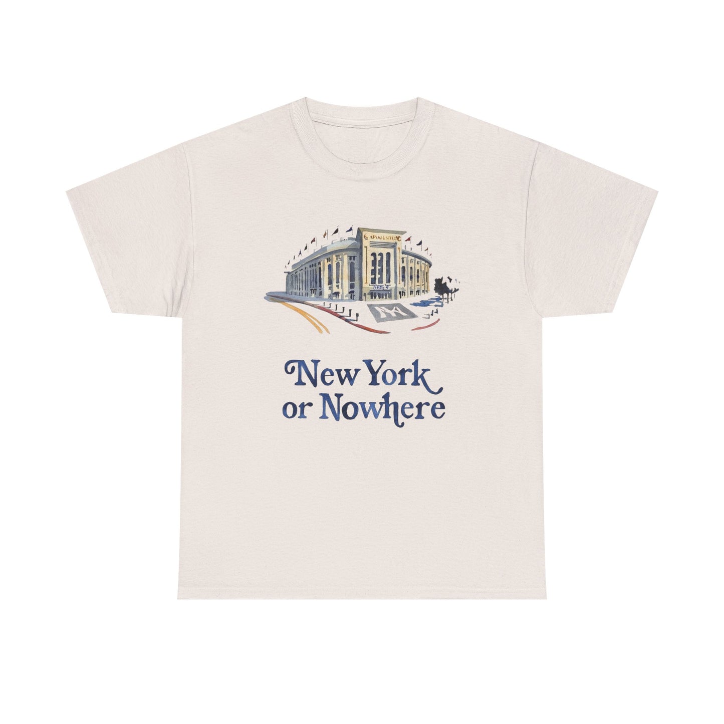New York Or Nowhere Graphic T Shirt Unisex NEW Heavy Cotton Tee