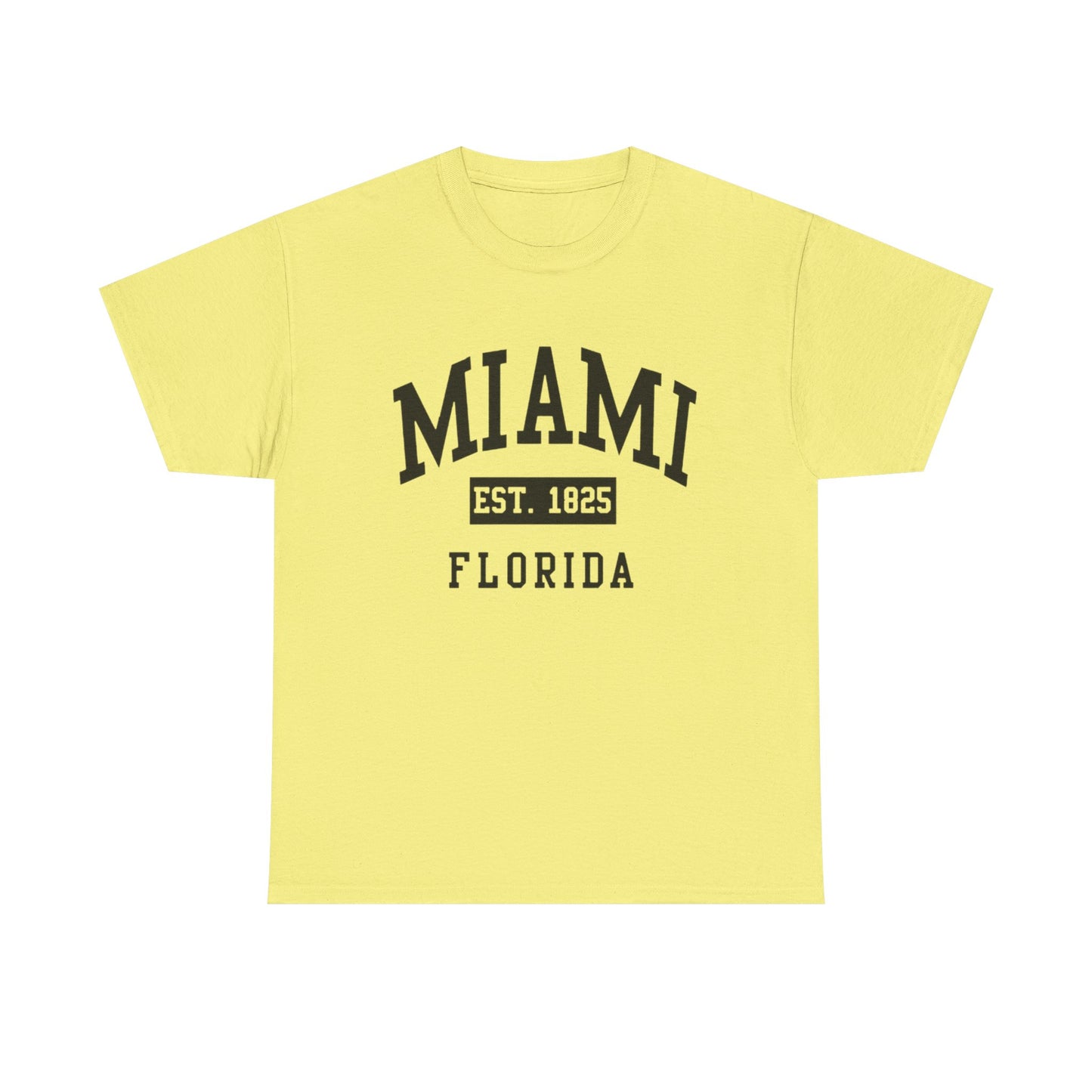Miami Vintage Graphic T Shirt NEW Unisex Heavy Cotton Tee