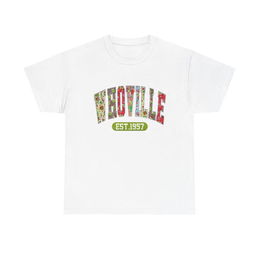 Whoville The Grinch Christmas Graphic T Shirt Unisex NEW Heavy Cotton Tee