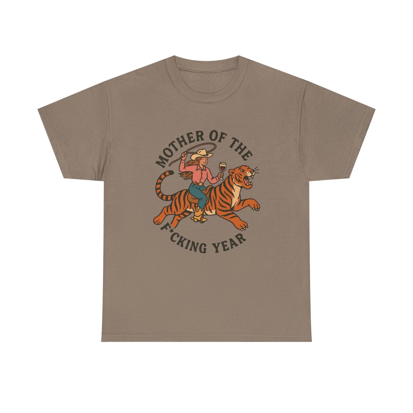 Mother Of The Year Graphic T Shirt NEW Vintage Unisex Heavy Cotton Tee