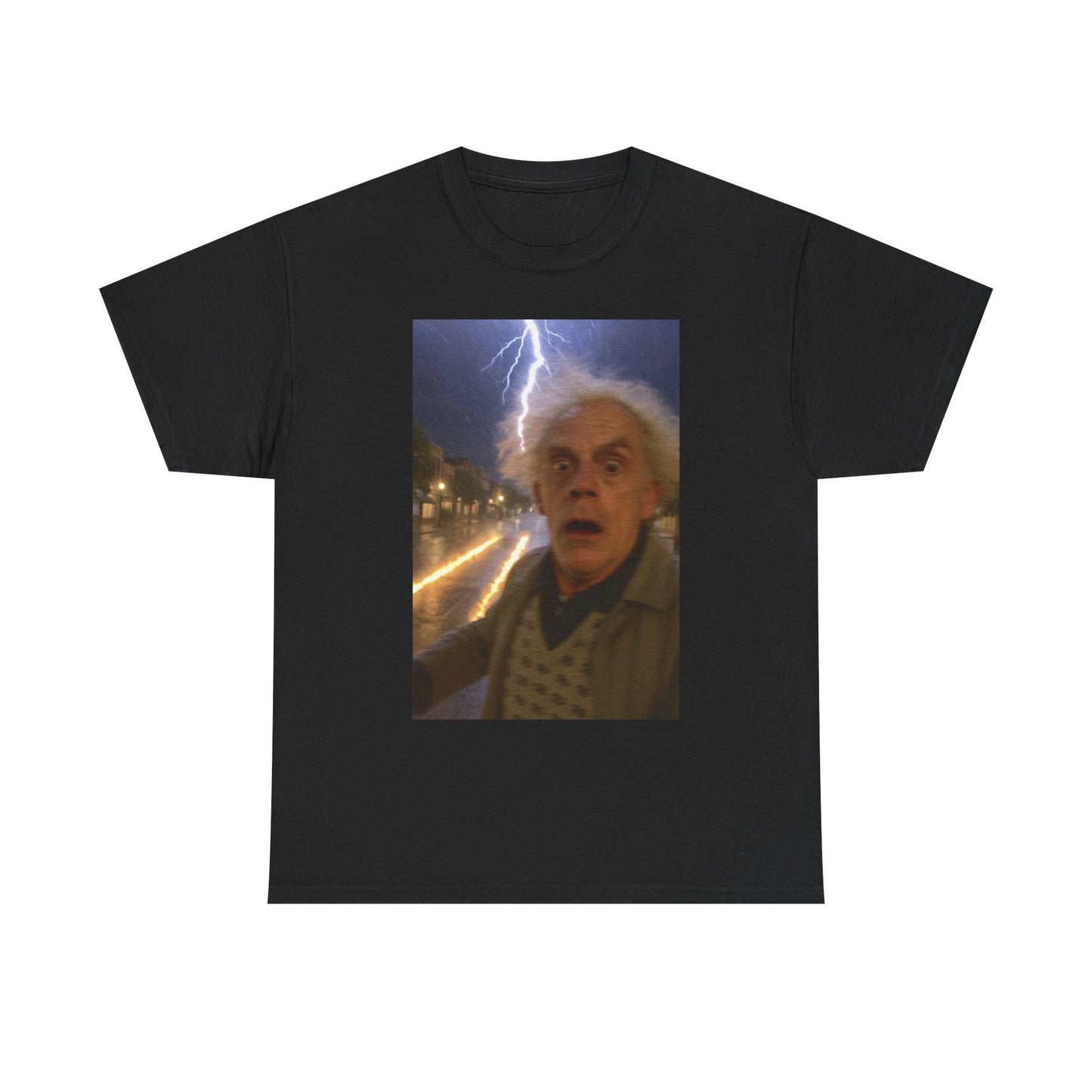 Back To The Future Funny Graphic T Shirt Jokes Unisex Heavy Cotton Tee