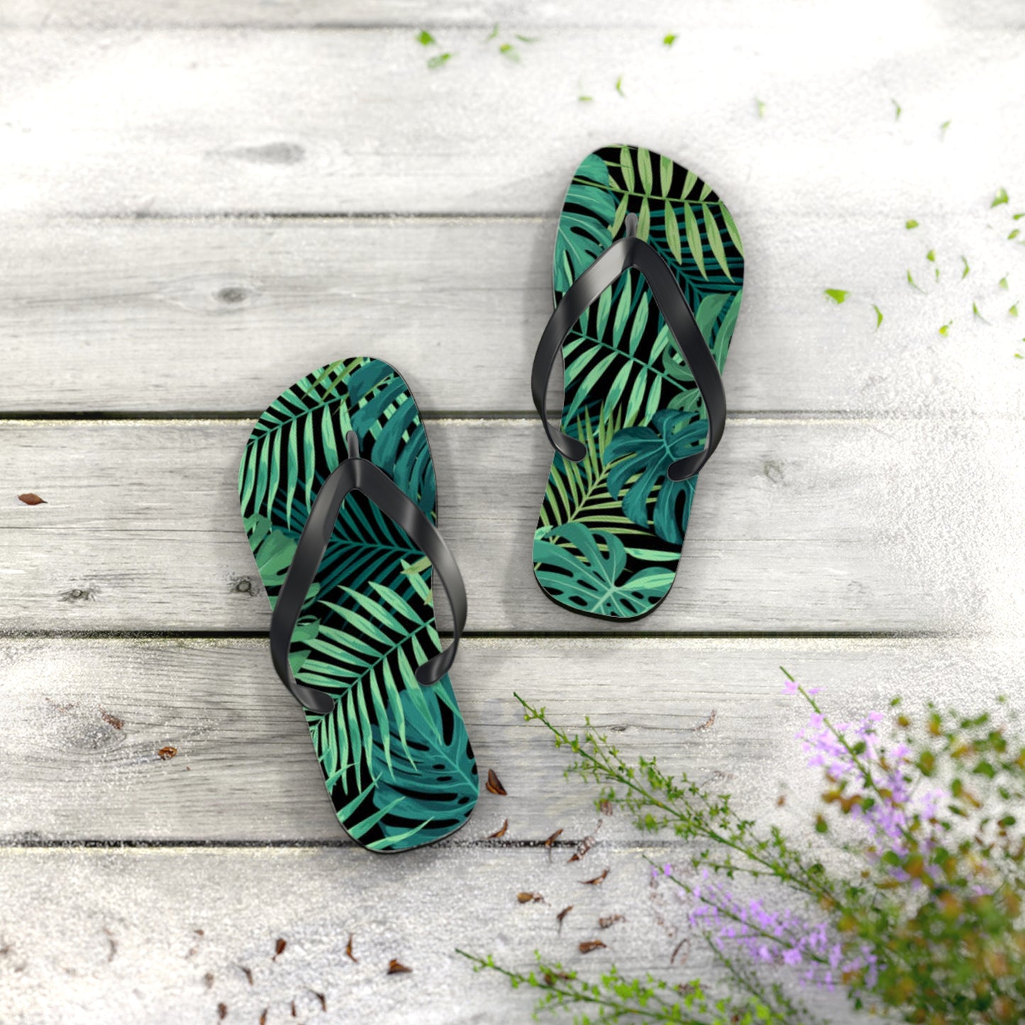 Palm Leaves Summer Sandals Summer Flip Flops Slides BRAND NEW