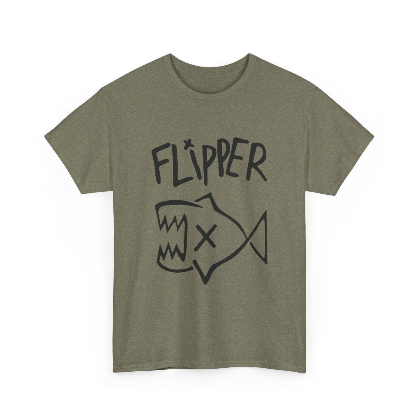 Flipper Graphic T Shirt Unisex Heavy Cotton Tee