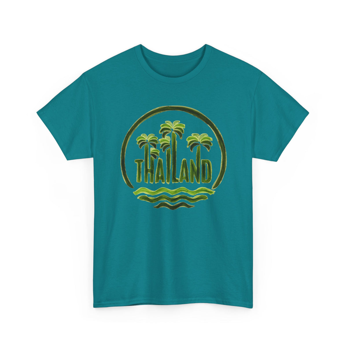 Thailand Palm Tree Wave T-Shirt Men's Graphic Tee