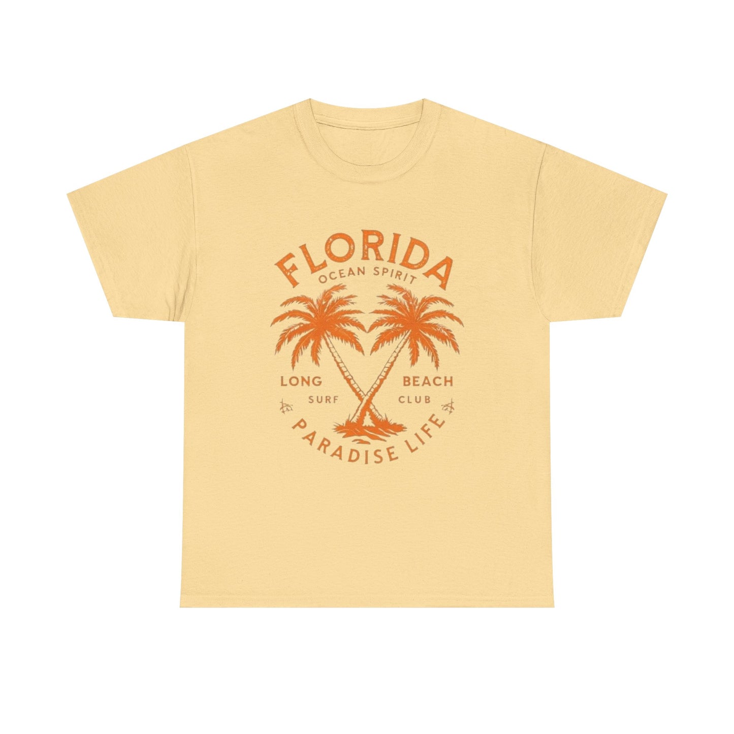 Florida Paradise Live Graphic T Shirt NEW Unisex Heavy Cotton Tee