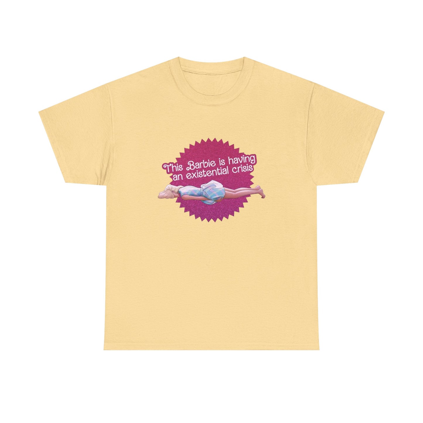 Having A Extensional Crisis Funny Graphic T Shirt Unisex Heavy Cotton Tee GIFT