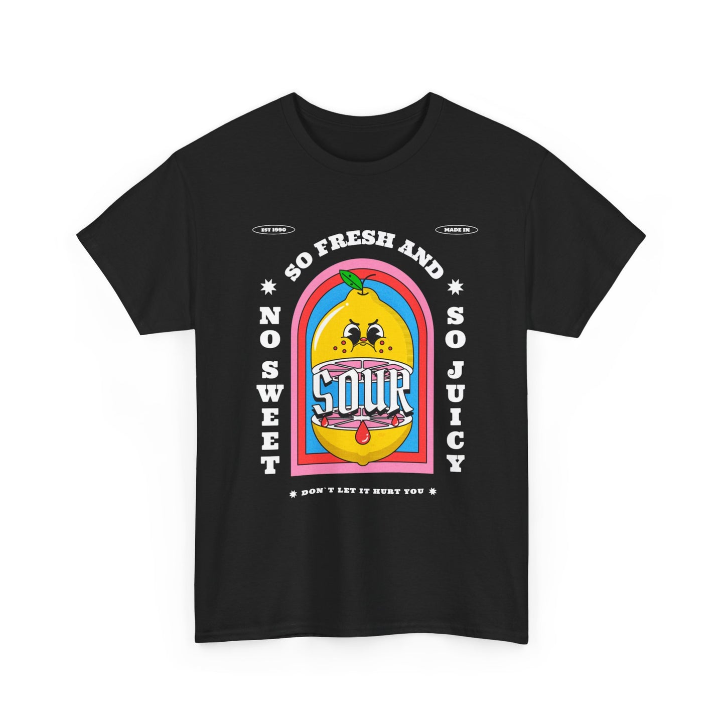 So Sour Lemons Graphic T Shirt NEW Adult Unisex Heavy Cotton Tee