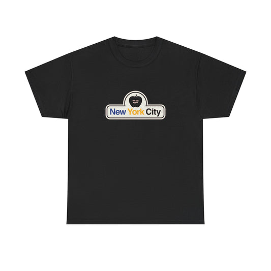 New York City The Big Apple Graphic T Shirt Heavy Cotton Tee
