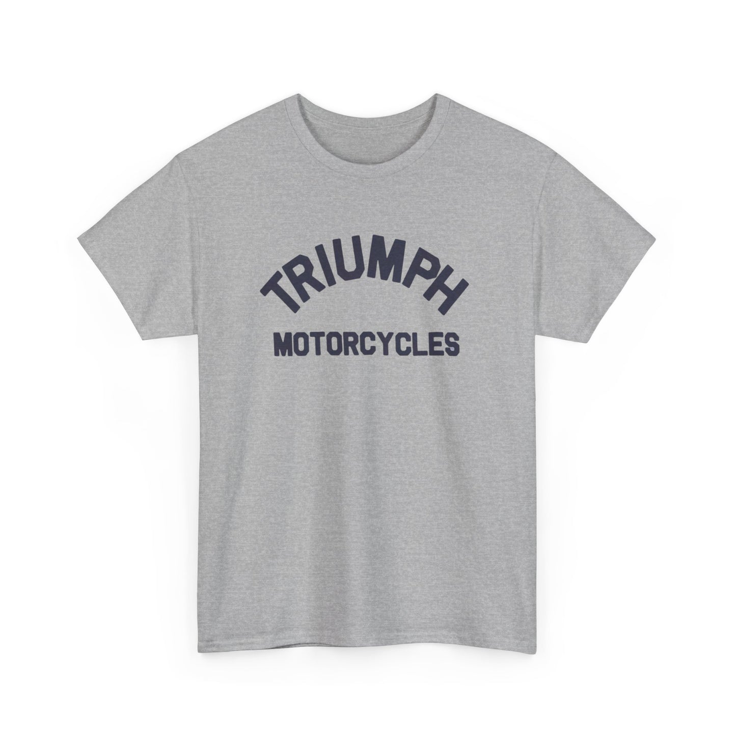 Triumph Motorcycles Tshirt Vintage Logo Classic Fit Unisex Heavy Cotton Tee