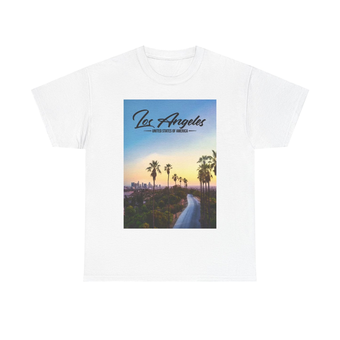 Los Angles Tshirt California Sunset Eagles Retro Vibes Unisex Heavy Cotton Tee