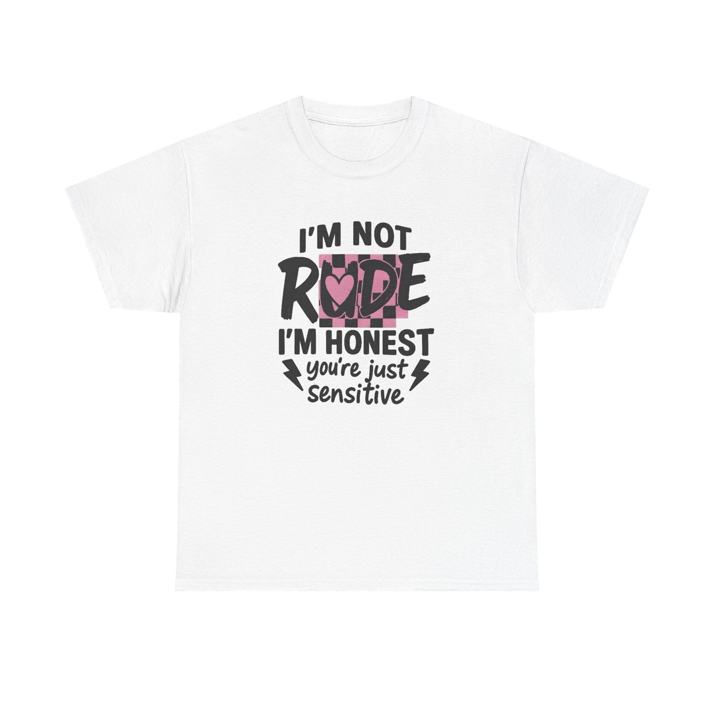 Not Rude Graphic T Shirt NEW ADULT Unisex Heavy Cotton Tee