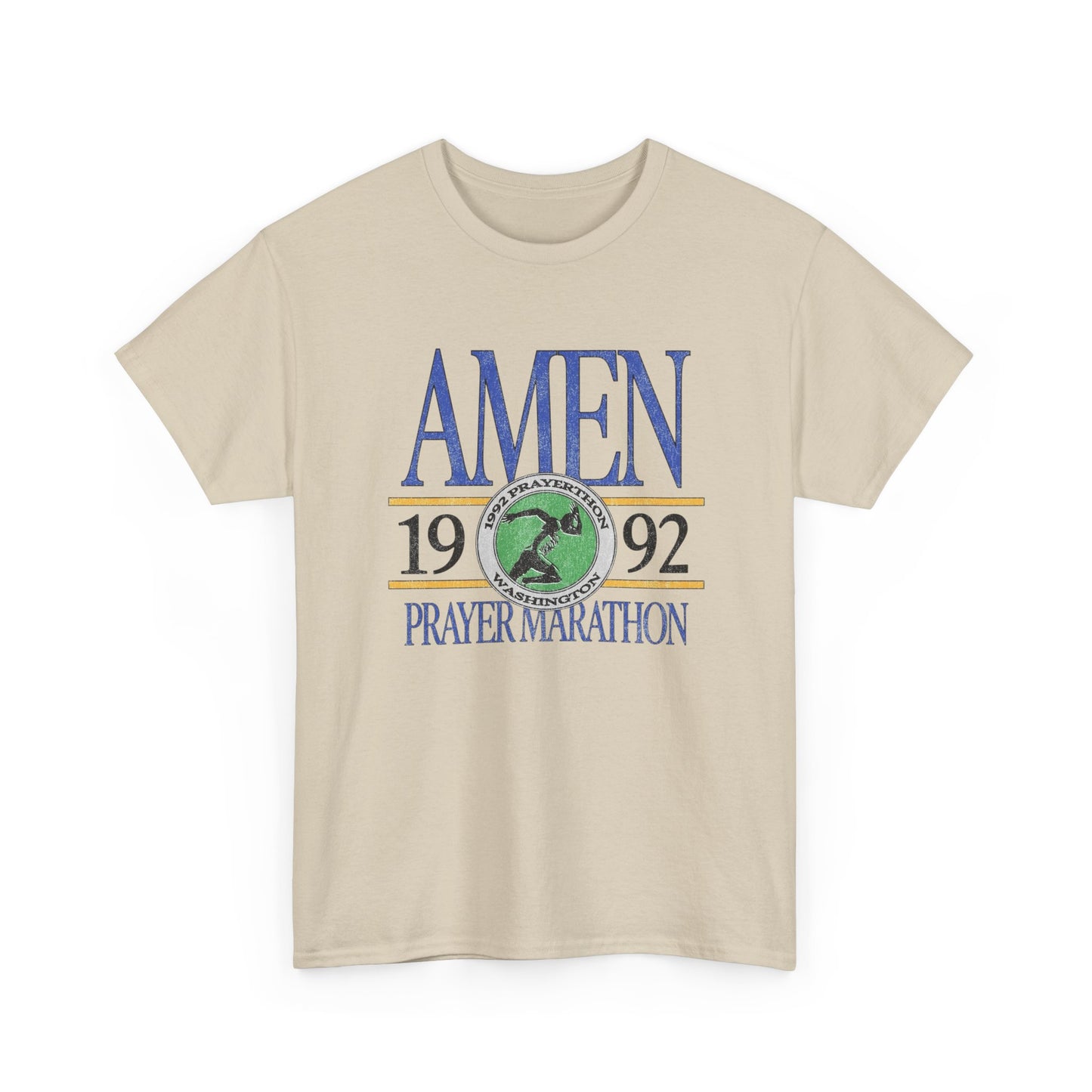 Prayer Marathon Graphic T Shirt Unisex Heavy Cotton Tee