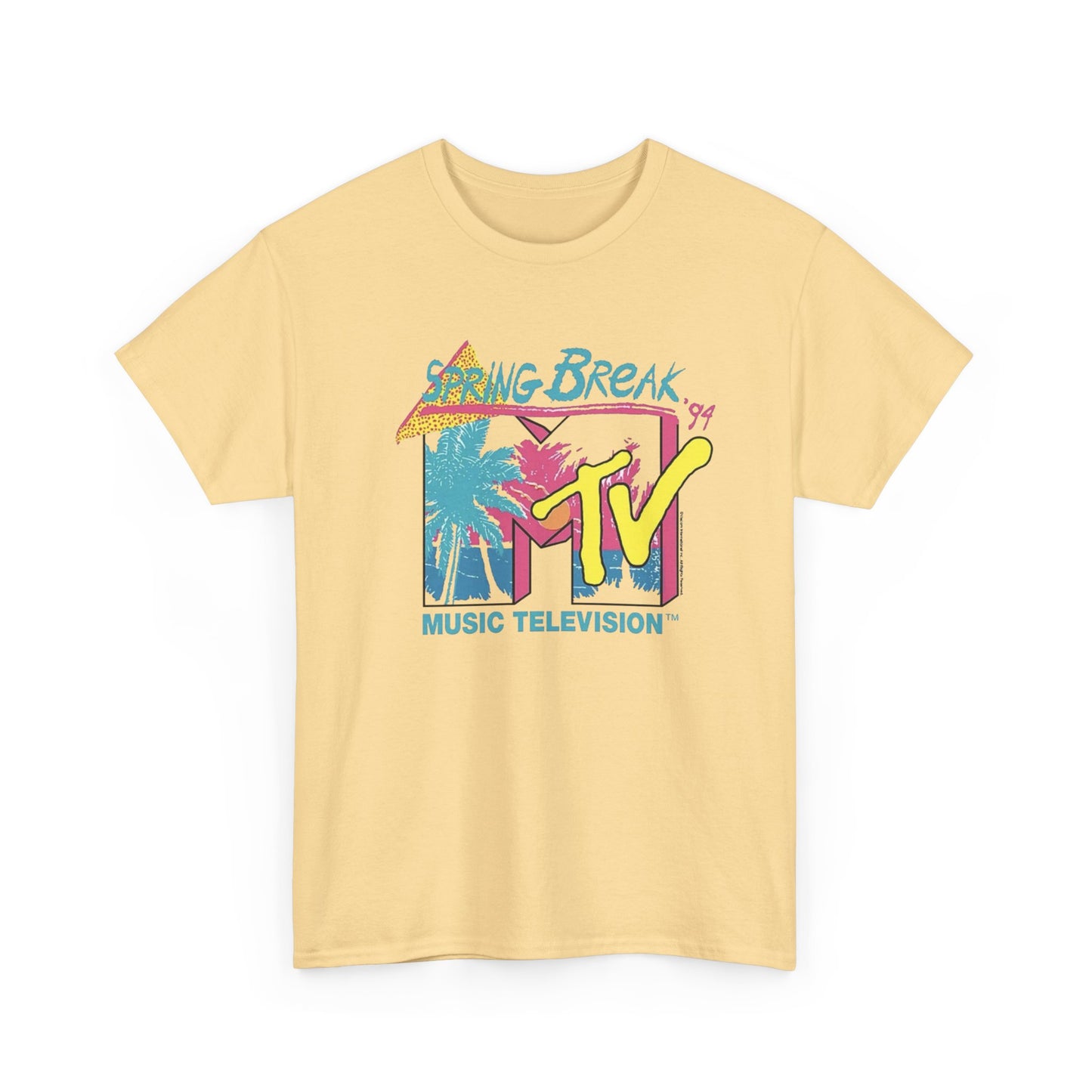 MTV Spring Break 1994 Vintage Graphic T-Shirt Unisex Heavy Cotton Tee