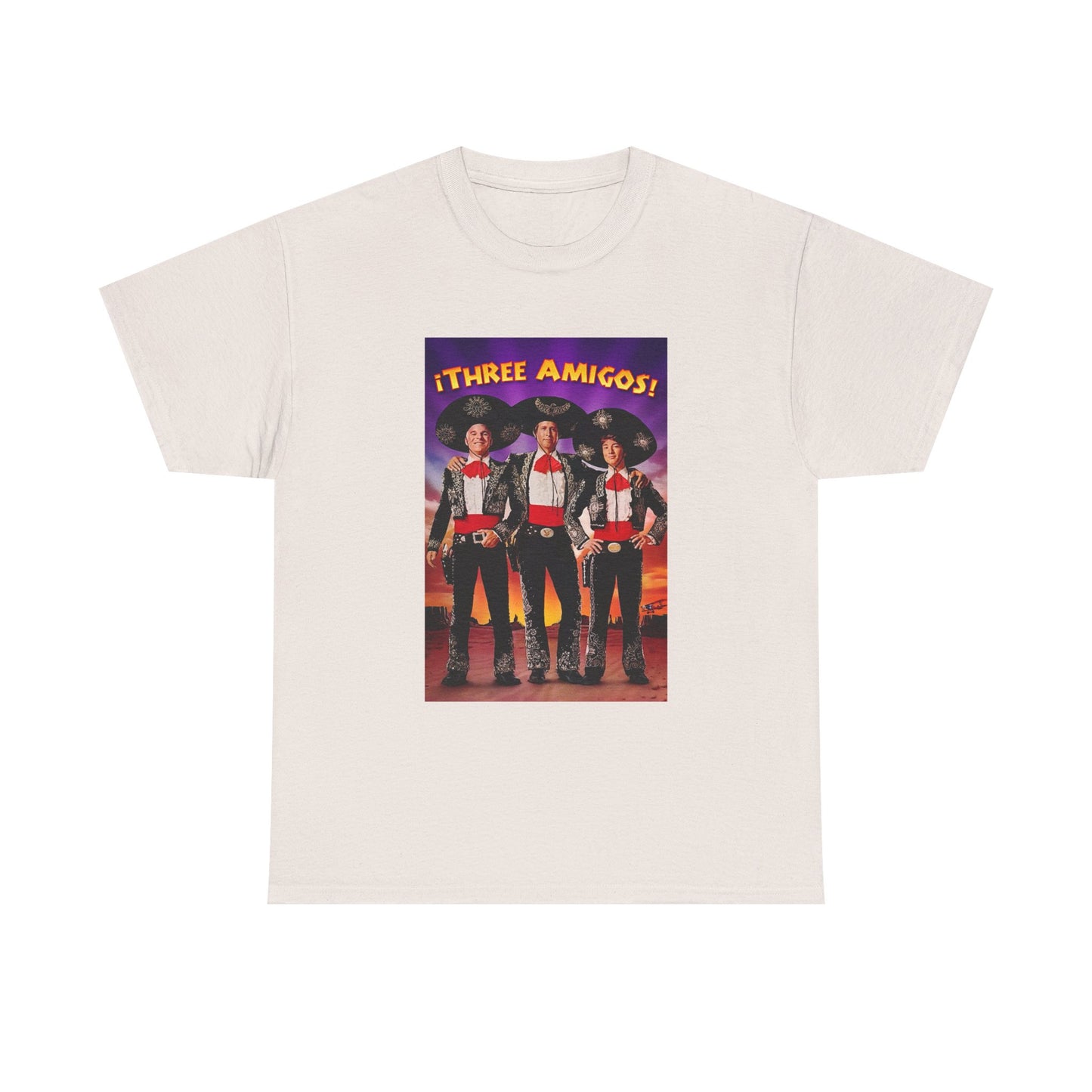 Three Amigos Tshirt Steve Martin Graphic Vintage Comedy Unisex Heavy Cotton Tee