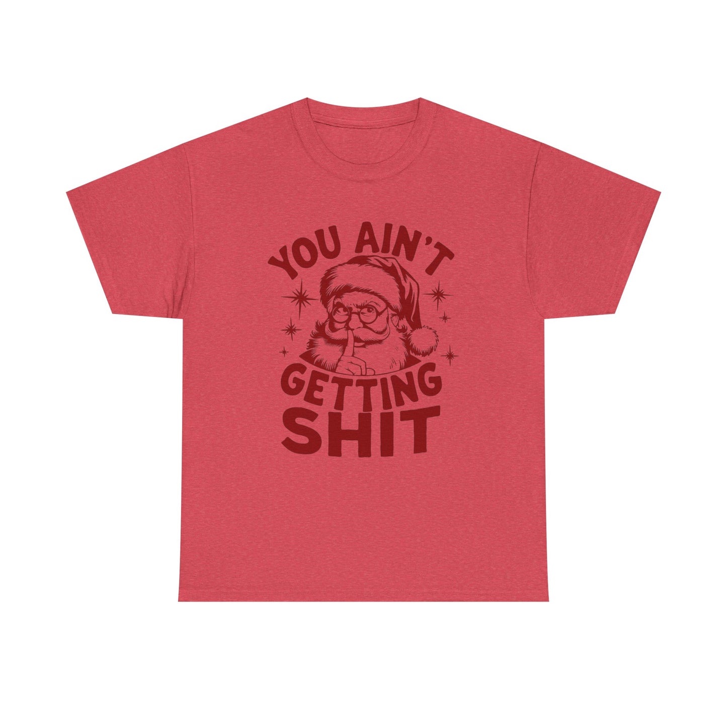 Santa Christmas Gifts Funny Jokes Graphic T Shirt Unisex Heavy Cotton Tee