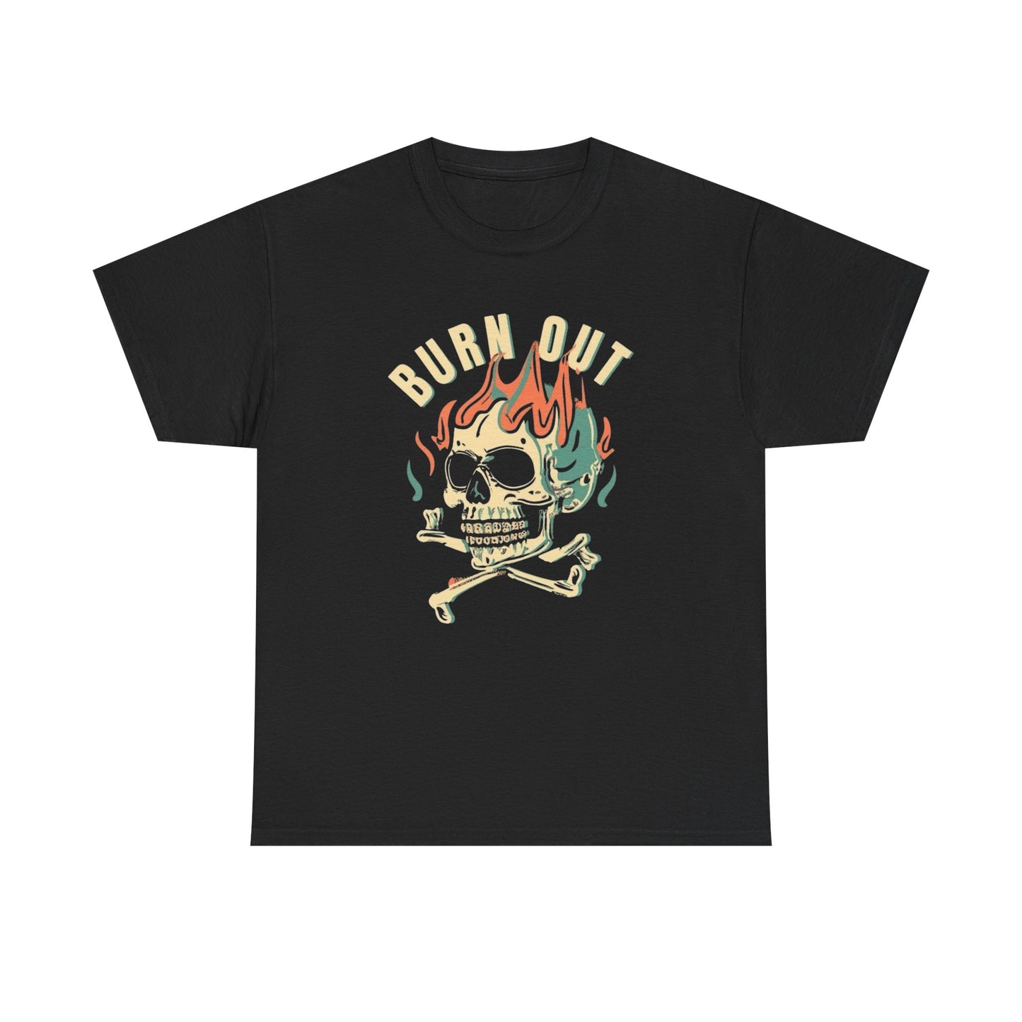 Burn Out Graphic T Shirt NEW ADULT TEE VINTAGE