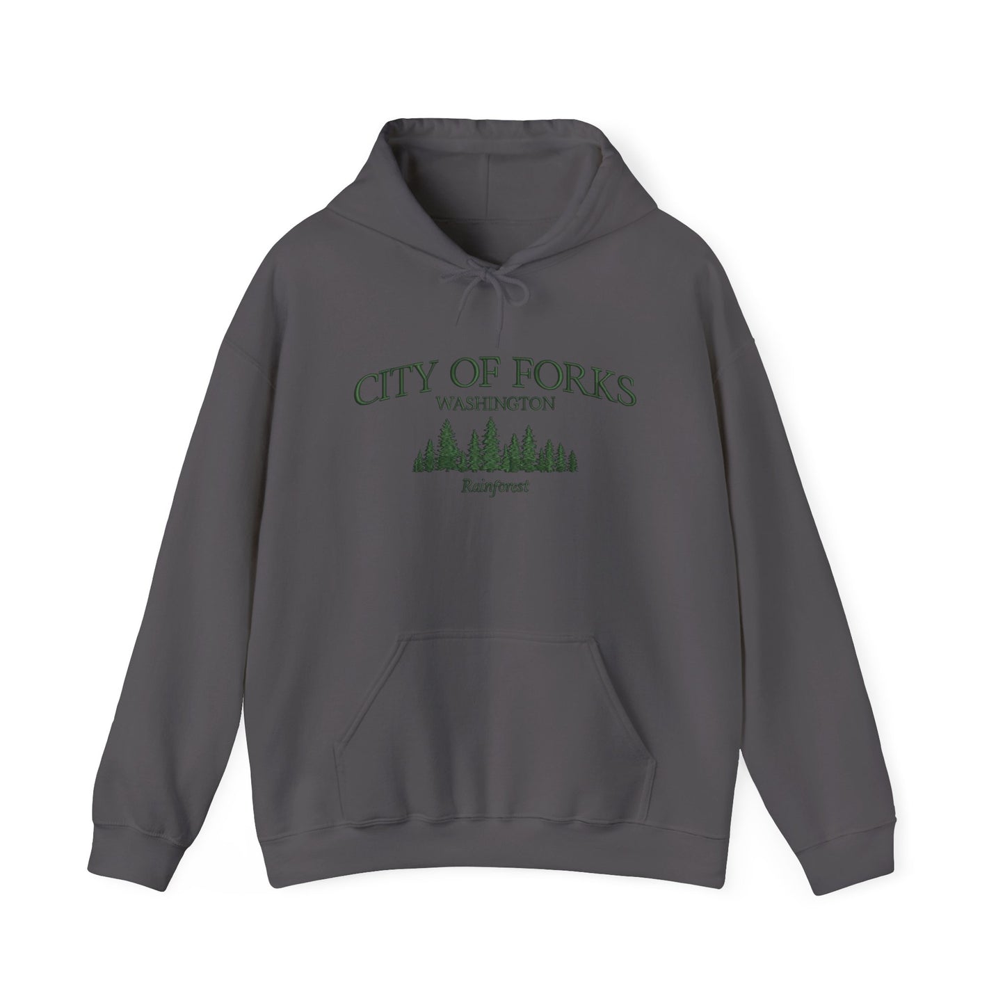 City Of Forks Washington Graphic Hoodie Heavy Blend Sweatshirt NEW