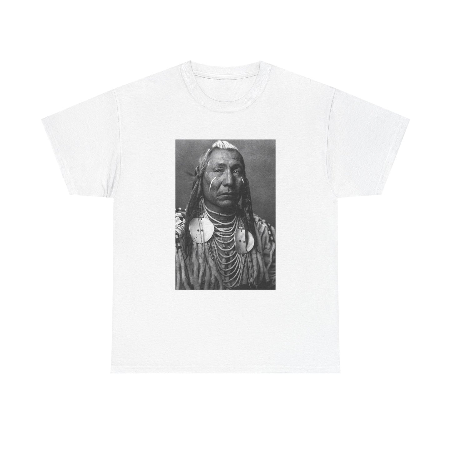 Native American Indian Tshirt Sitting Bull Chief New Unisex Heavy Cotton Tee