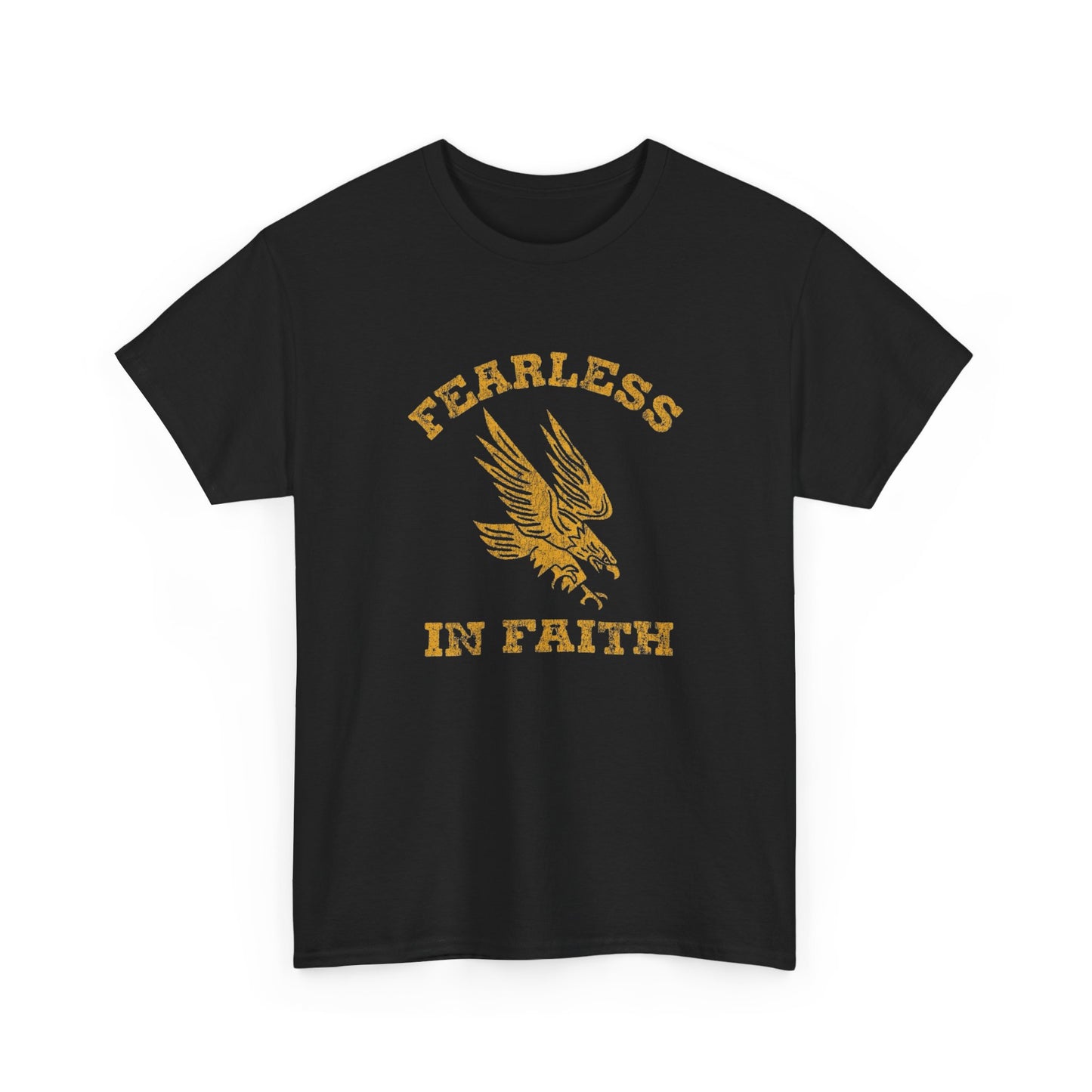Fearless In Faith Graphic T Shirt NEW GIFT Unisex Heavy Cotton Tee