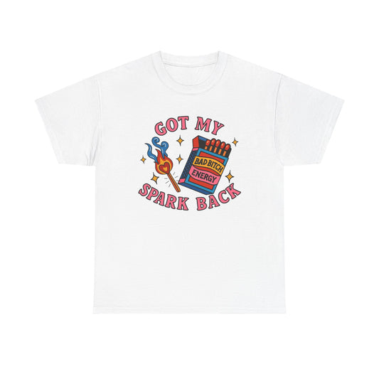 Got My Spark Back Graphic T Shirt ADULT NEW Heavy Cotton Tee