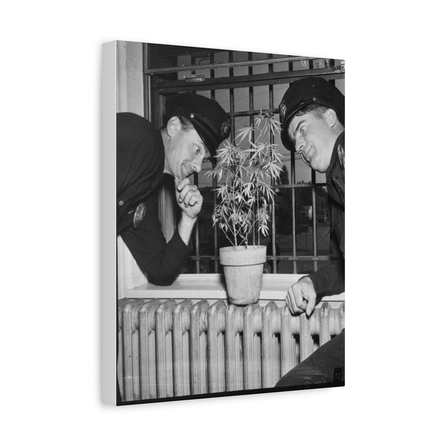 Reefer Madness Vintage Photo Weed Police Funny Matte Canvas, Stretched, 1.25"