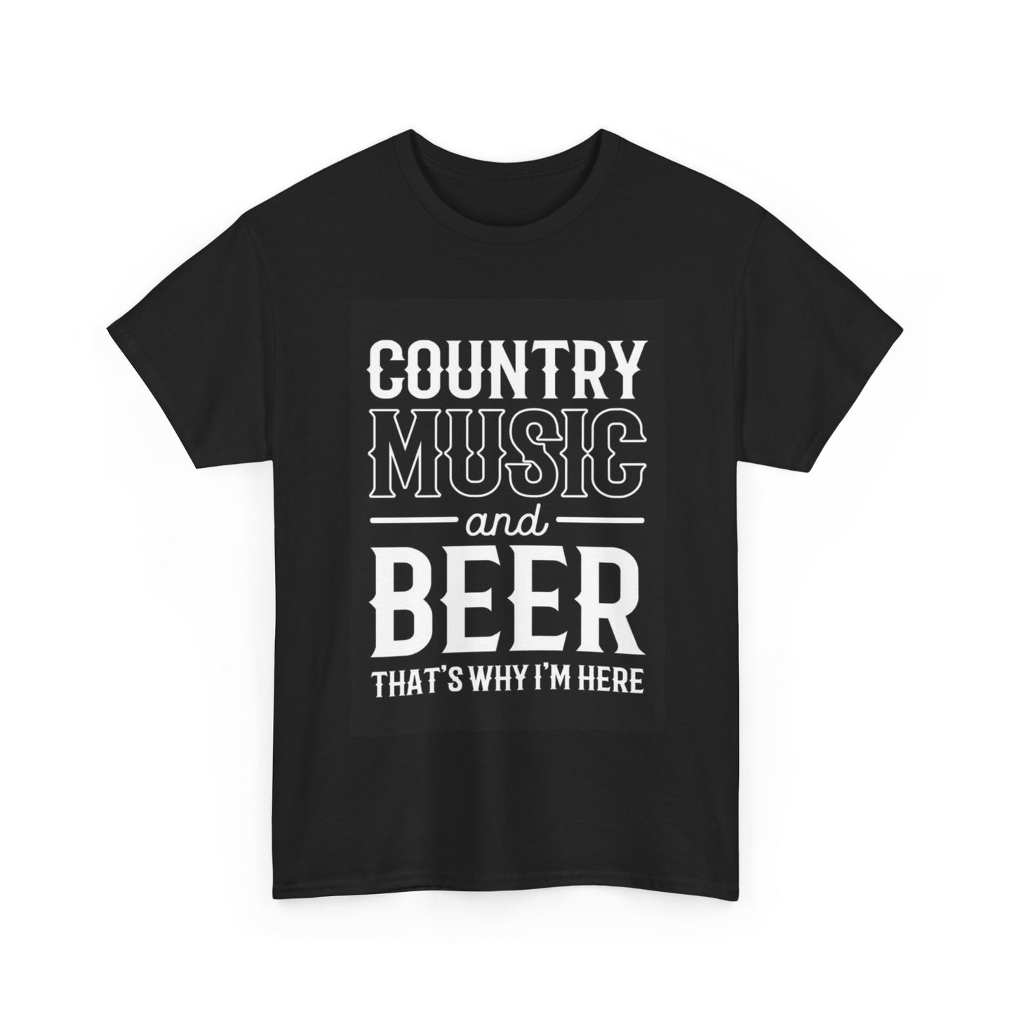 Country Music And Beer Tshirt Good Times Unisex Heavy Cotton Tee