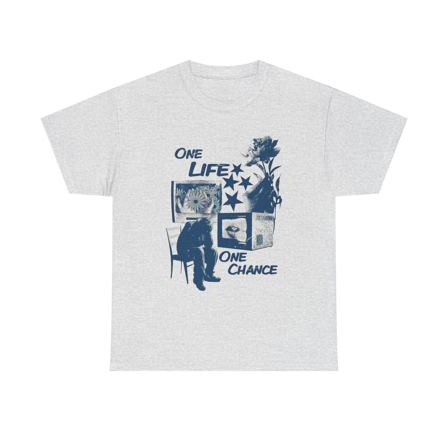 One Life One Chance Graphic T Shirt Unisex Heavy Cotton Tee