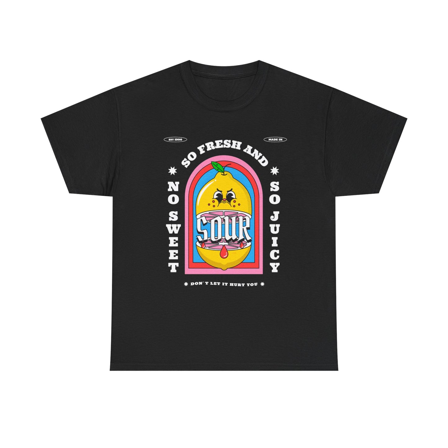 So Sour Lemons Graphic T Shirt NEW Adult Unisex Heavy Cotton Tee