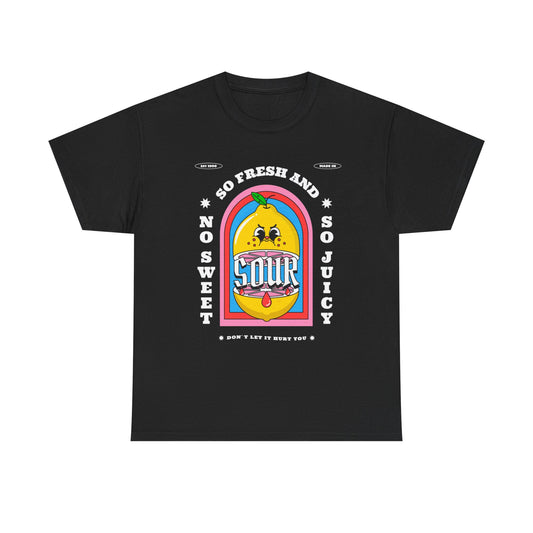 So Sour Lemons Graphic T Shirt NEW Adult Unisex Heavy Cotton Tee