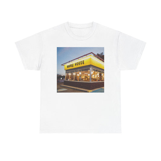Waffle House Graphic T Shirt Funny Vintage Unisex Heavy Cotton Tee
