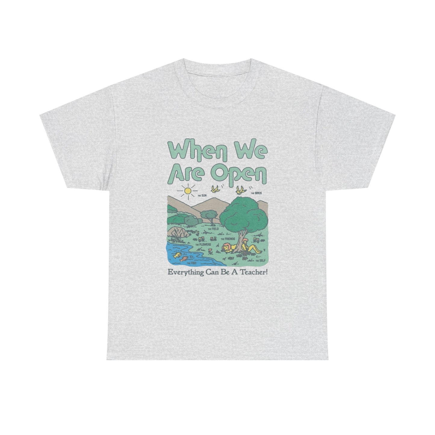 Everything Can Be A Teacher Graphic T-Shirt Gift NEW Unisex Heavy Cotton Tee