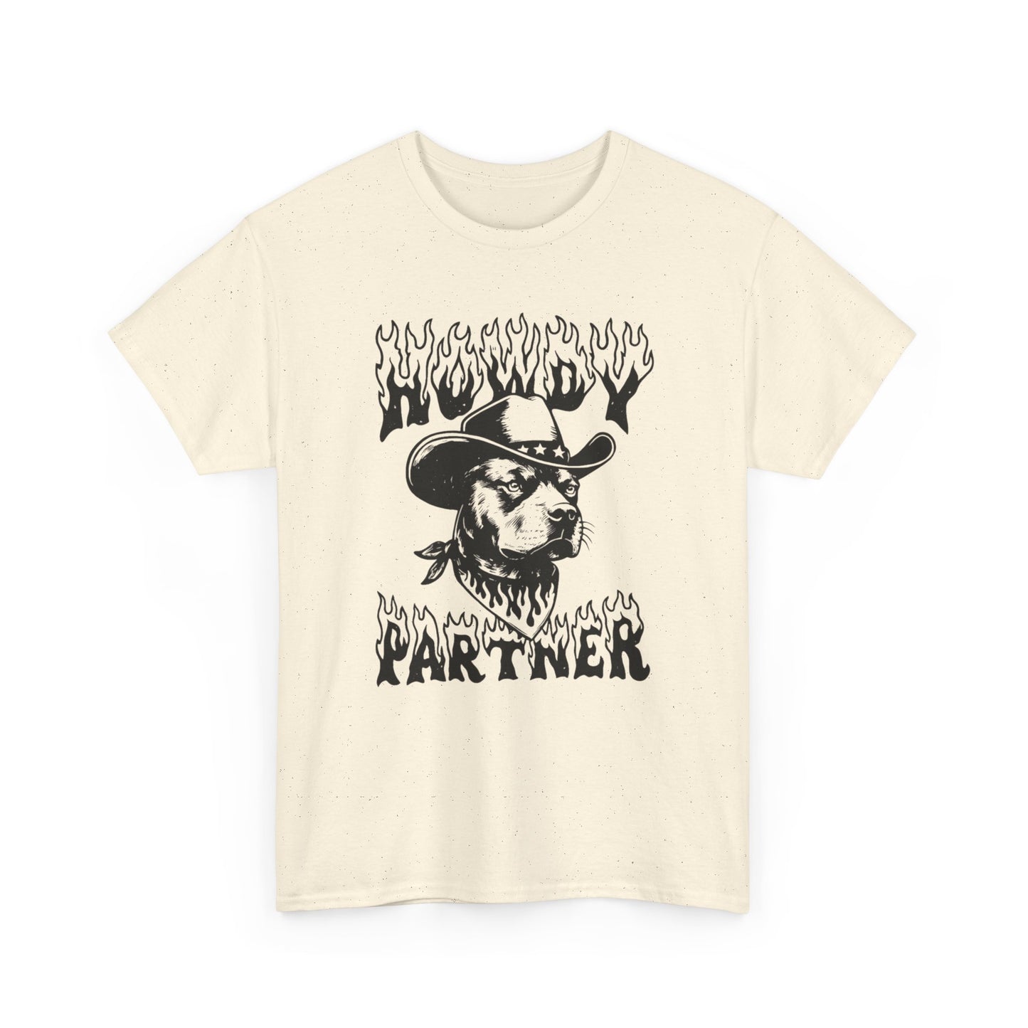 Howdy Partner Pit bull Graphic T Shirt NEW ADULT