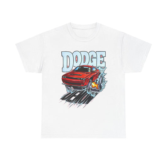 Dodge Demon Hellcat Srt Graphic T Shirt Men's Heavy Cotton Tee