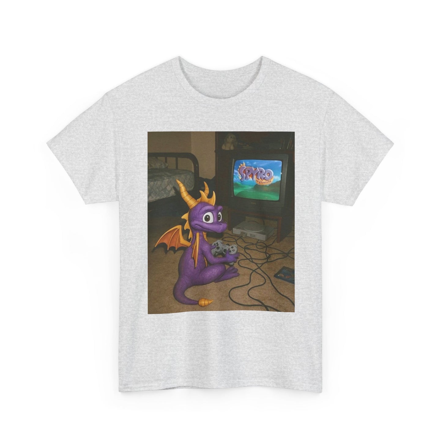 Spyro Graphic T Shirt Vintage Funny Gaming Unisex Heavy Cotton Tee