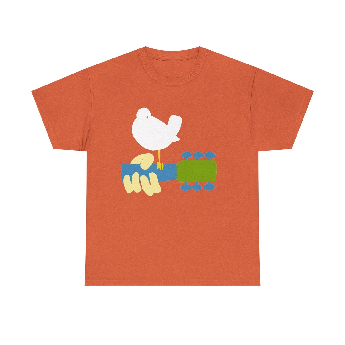Woodstock Graphic T Shirt Vintage Logo Hippie Groovy Unisex Heavy Cotton Tee