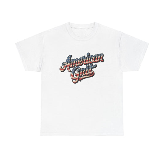 American Grit USA Graphic T Shirt Men's Heavy Cotton Tee