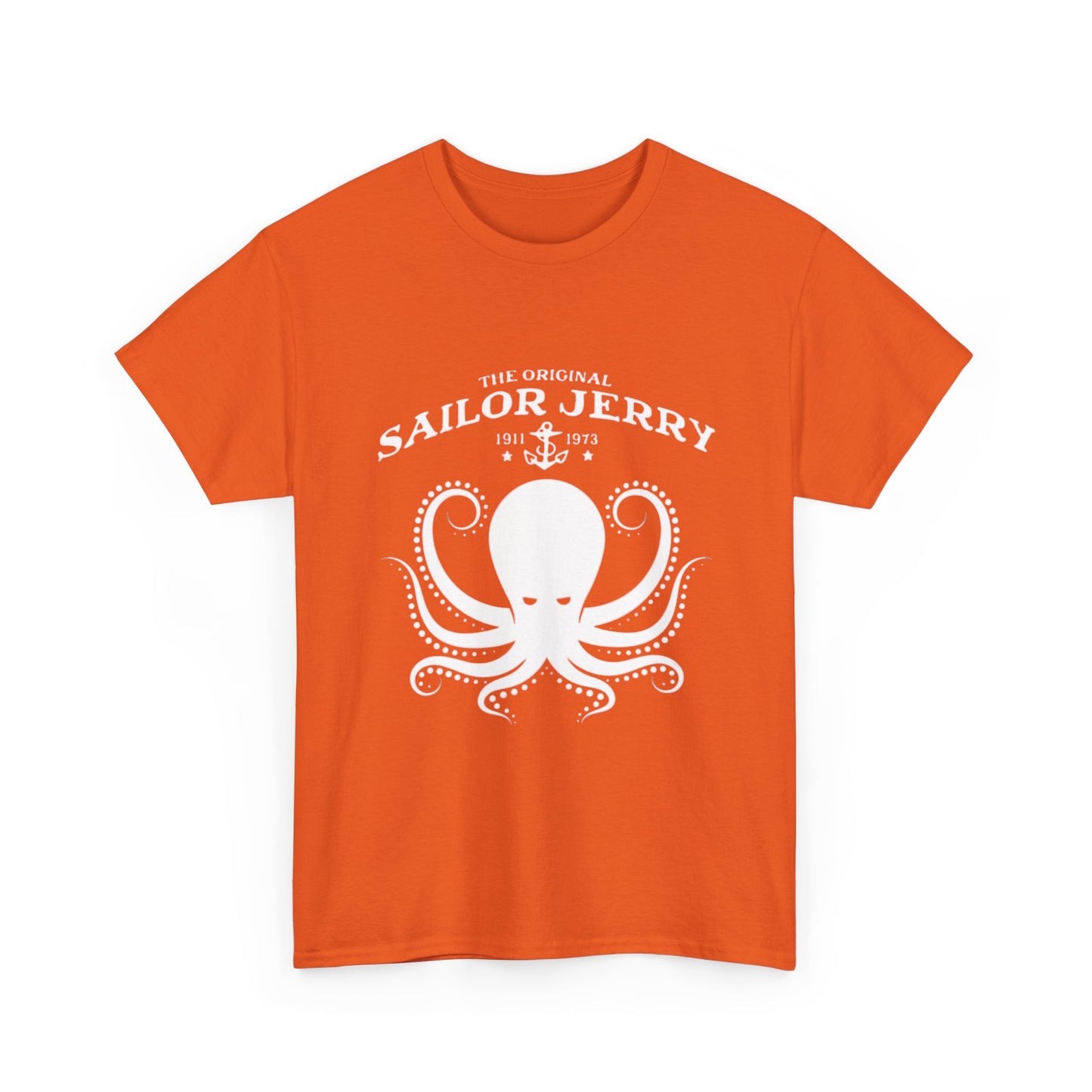 Sailor Jerry T-shirt vintage tattoo navy art retro Hawaii Heavy Cotton Tee